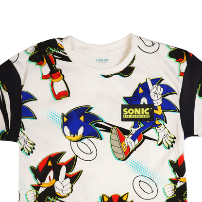Sonic The Hedgehog All Over Printed Outing T Shirt