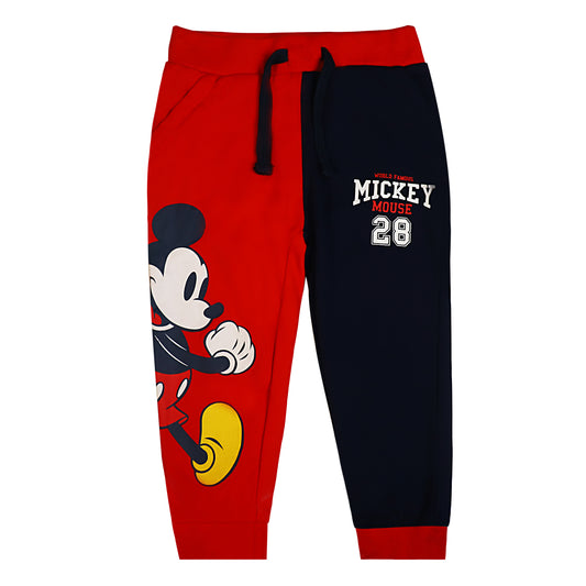 Mickey Mouse 28 Print Multi Purpose Joggers With Drawstring Waist And Insert Pockets