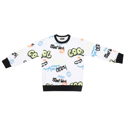 Cool And Crazy Unisex Printed Pullover Sweatshirt
