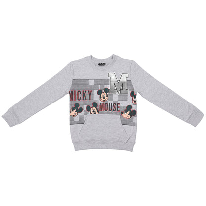 Disney Mickey Mouse Boys Printed Pullover Sweatshirt