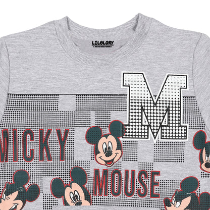 Disney Mickey Mouse Boys Printed Pullover Sweatshirt