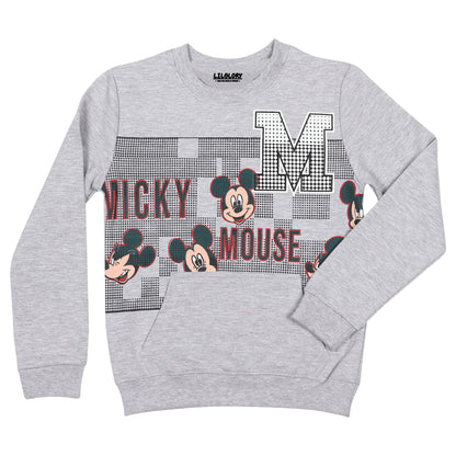 Disney Mickey Mouse Boys Printed Pullover Sweatshirt