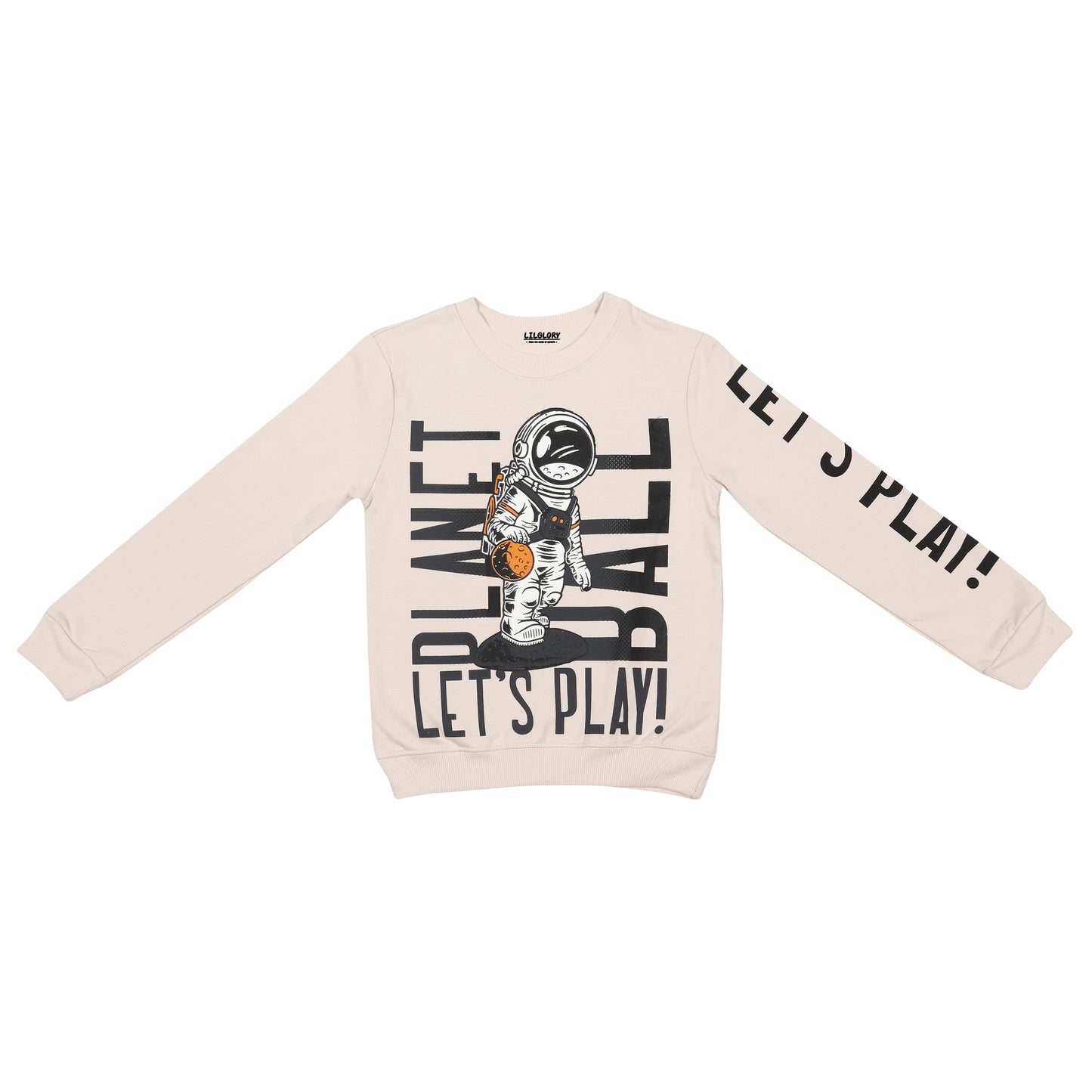 Planet Ball Lets Play Unisex Printed Pullover Sweatshirt