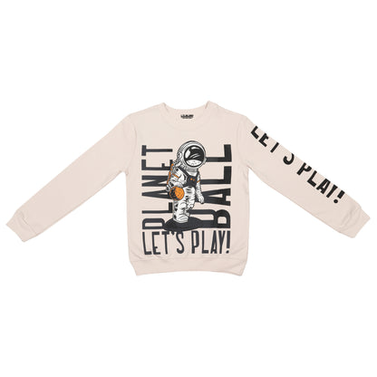 Planet Ball Lets Play Unisex Printed Pullover Sweatshirt