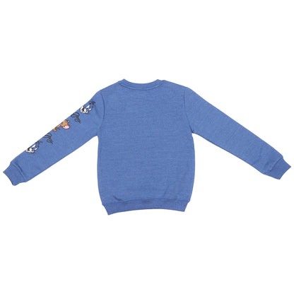 Tom And Jerry  Lets Play Boys Printed Pullover Sweatshirt