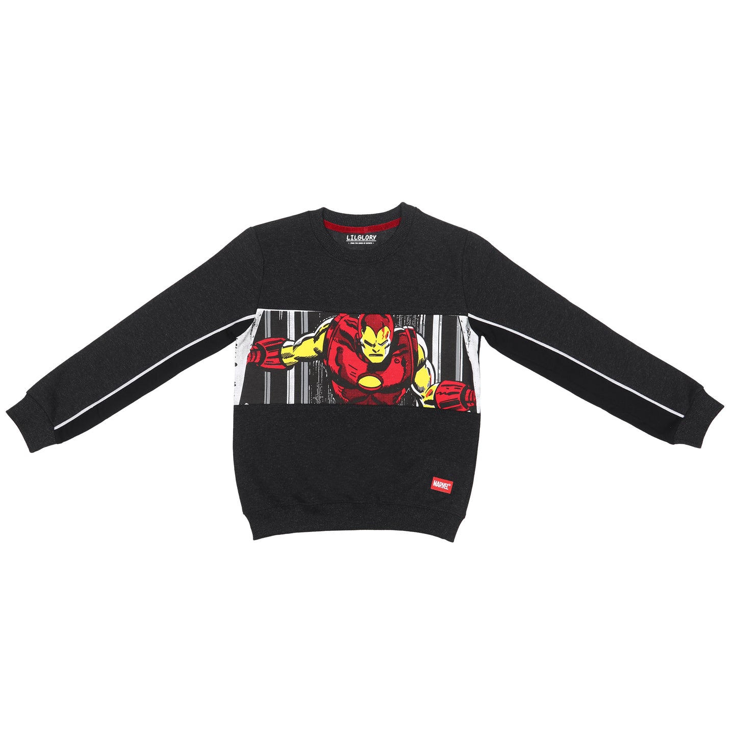 Marvel Iron Man Boys Printed Pullover Sweatshirt