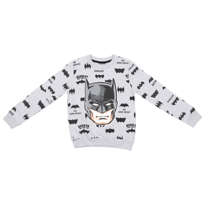 DC Batman Boys Printed Pullover Sweatshirt
