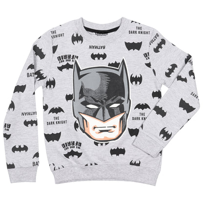 DC Batman Boys Printed Pullover Sweatshirt