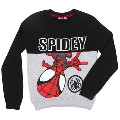 Marvel Spidey Boys Printed Pullover Sweatshirt