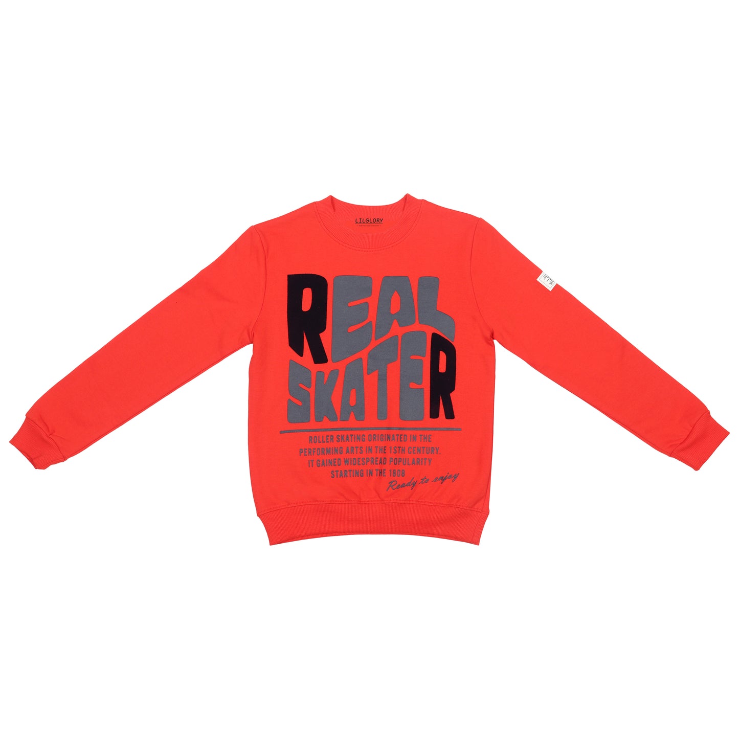 Real Skater Boys Printed Pullover Sweatshirt