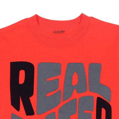 Real Skater Boys Printed Pullover Sweatshirt