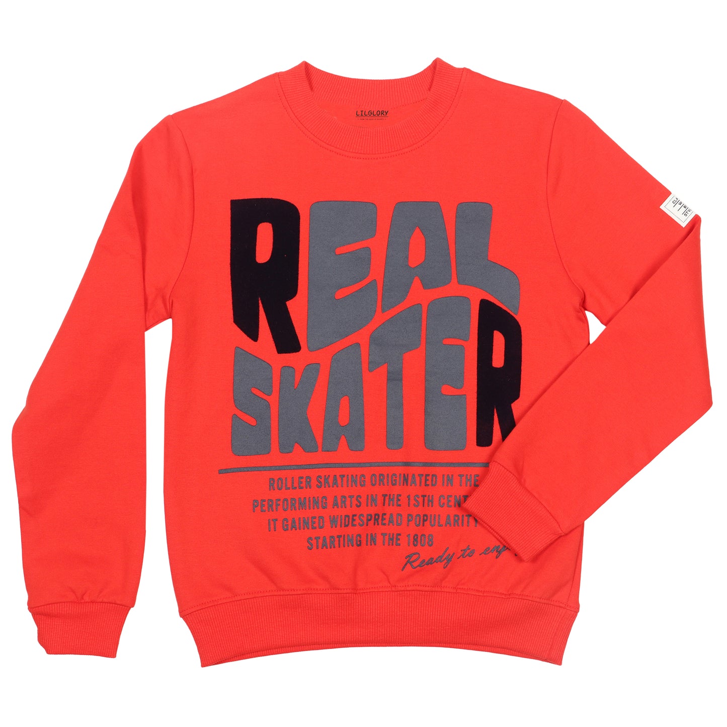 Real Skater Boys Printed Pullover Sweatshirt