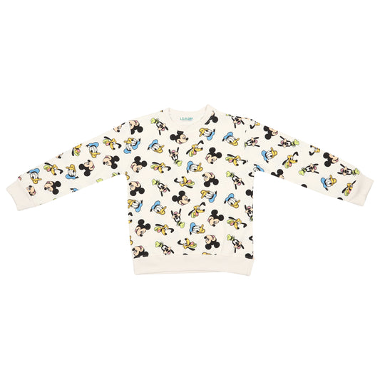 Disney Mickey And Friends Unisex Printed Pullover Sweatshirt