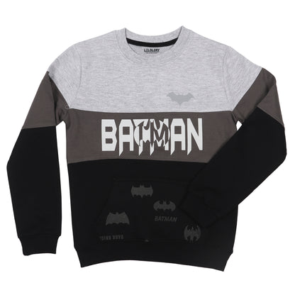 DC Batman Boys Printed Pullover Sweatshirt
