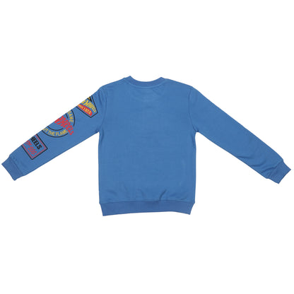 Hot Wheels Super Fast Boys Printed Pullover Sweatshirt