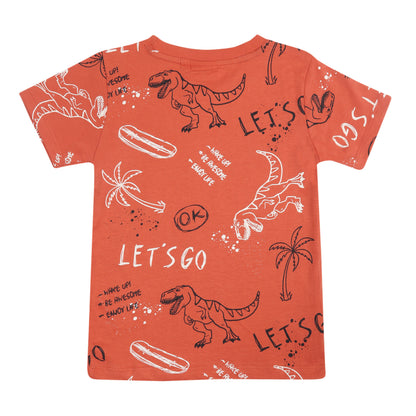 Lets Go On Wild Vacation Junior Boys T Shirt