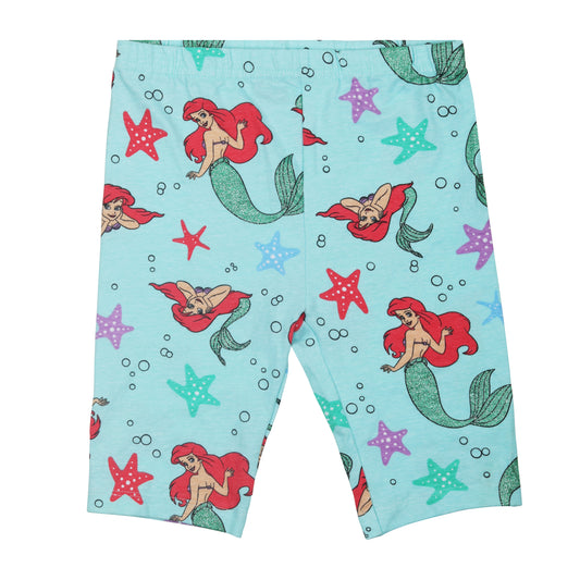 Disney Glitter Mermaid Girls Nightwear Slex Shorts