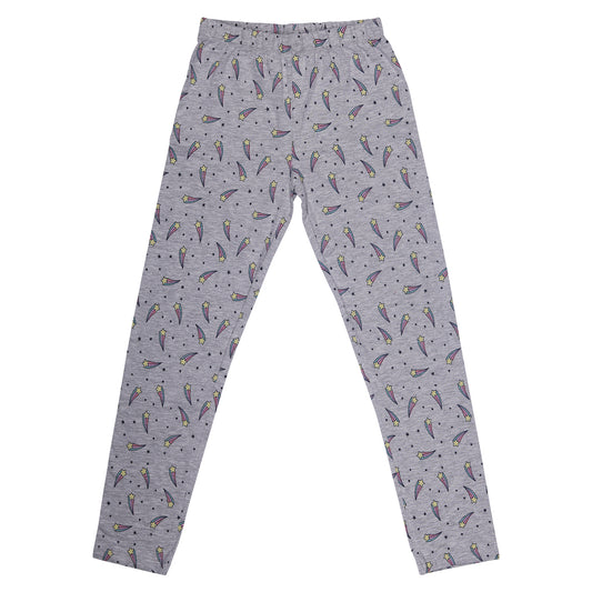 Flying Star Printed Girls Casual And Loungewear Legging