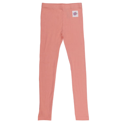 Ribbed Fabric Peach Girls Legging