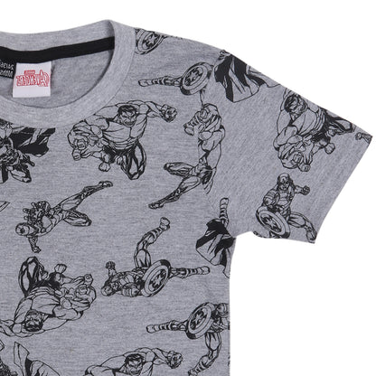 Marvel Super Hero Print Boys T Shirt