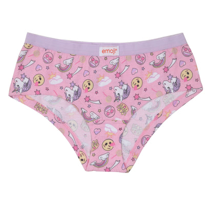 Unicorn Multi Print Girls Pack Of 5 Brief