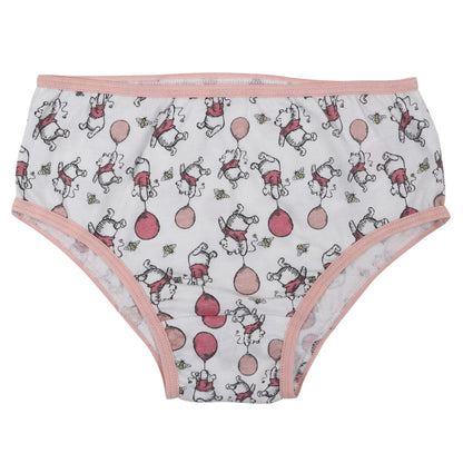 Disney Pooh Girls Pack Of 5 Brief