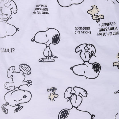 Snoopy And Woodstock Girls Lazy Night Shorts