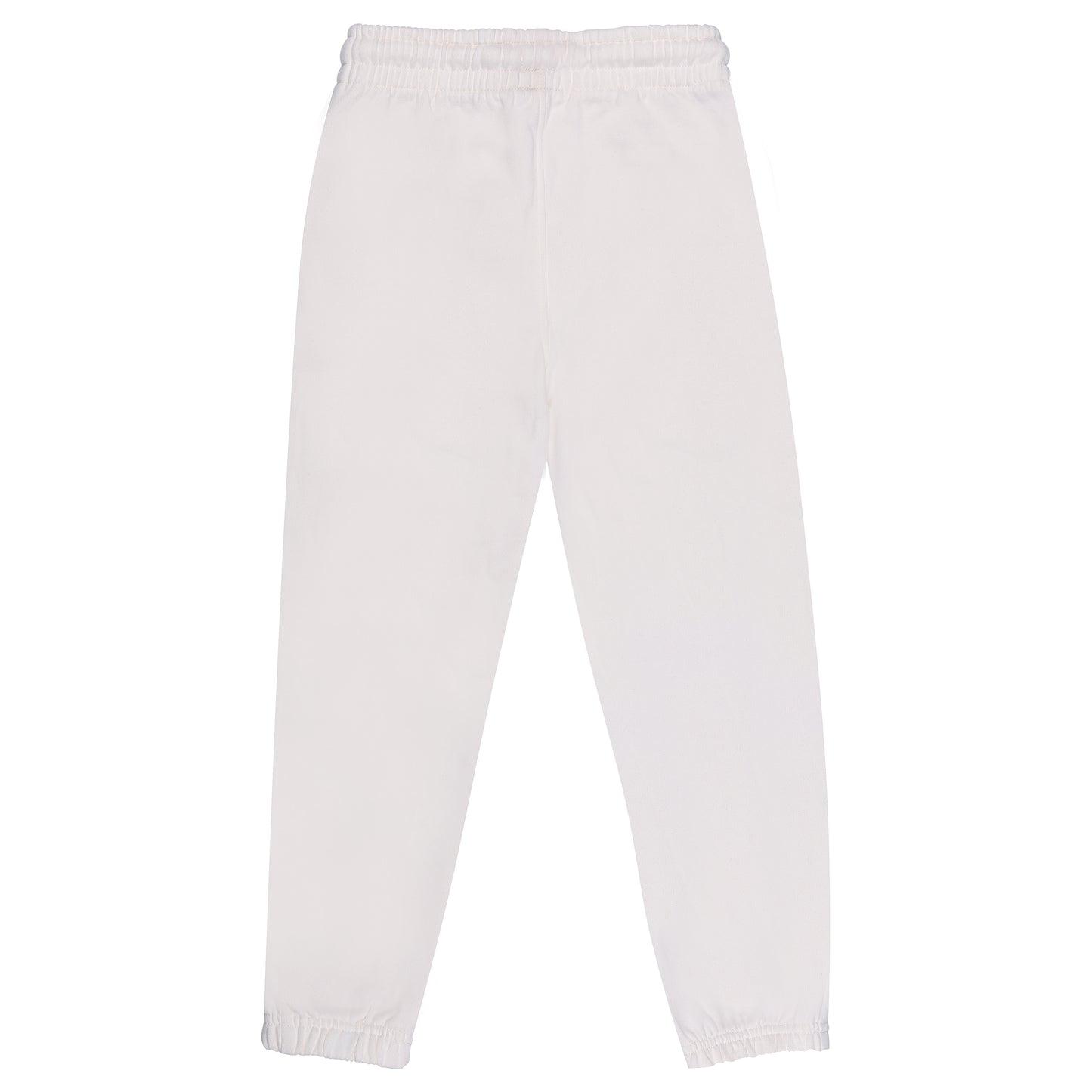 Classic White Quilted Unisex Travelling Jogger And Sweat Pants Warmer