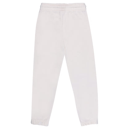 Classic White Quilted Unisex Travelling Jogger And Sweat Pants Warmer