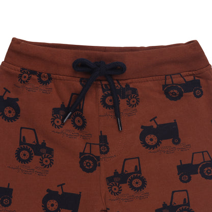 Farming Is Fun Tractor Print Daily Wear Joggers Pants