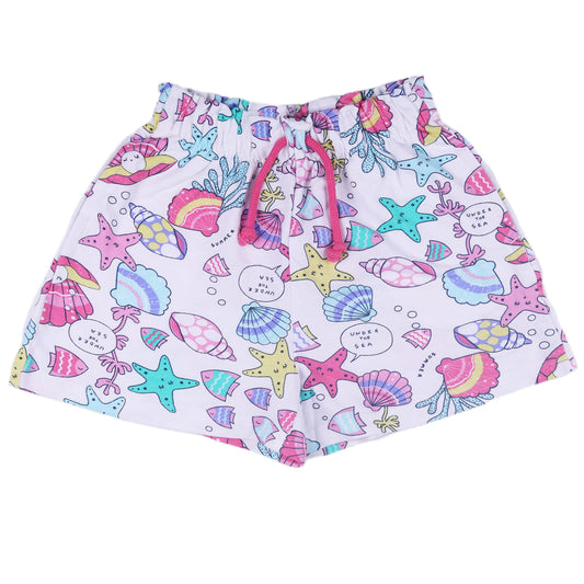 Under The Sea Girls Casual And Nightwear Beach Shorts