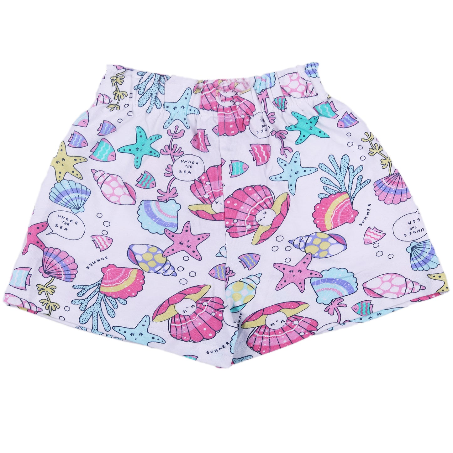 Under The Sea Girls Casual And Nightwear Beach Shorts