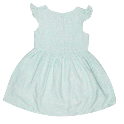 Floral print Princess Dress with Fly Sleeve Vintage And Party Wear