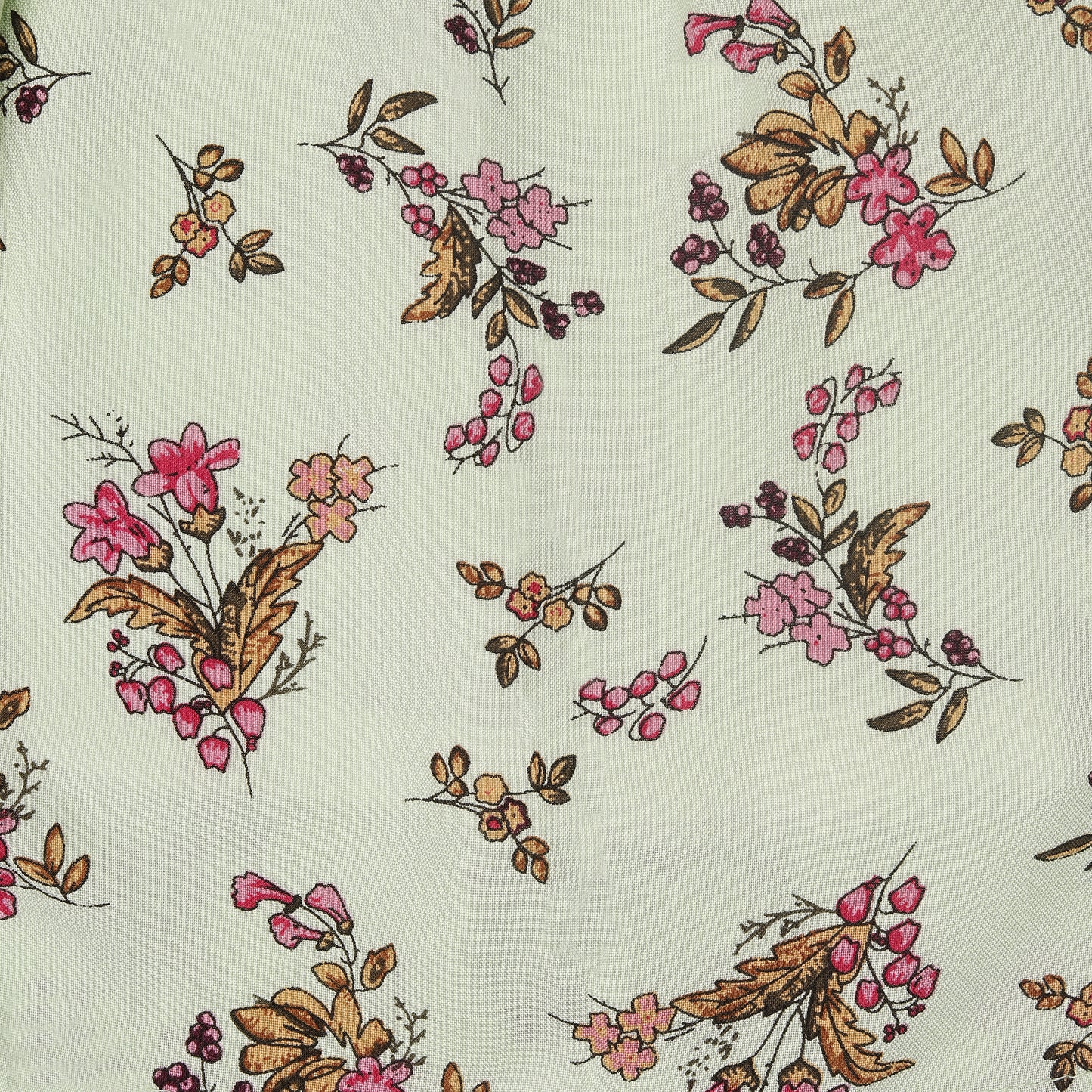 Floral Print Princess Dress with Fly Sleeve Vintage And Party Wear