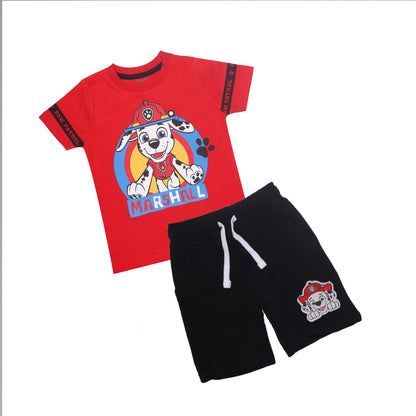 Paw Patrol Squad Travelling & Outing T Shirt Shorty Set