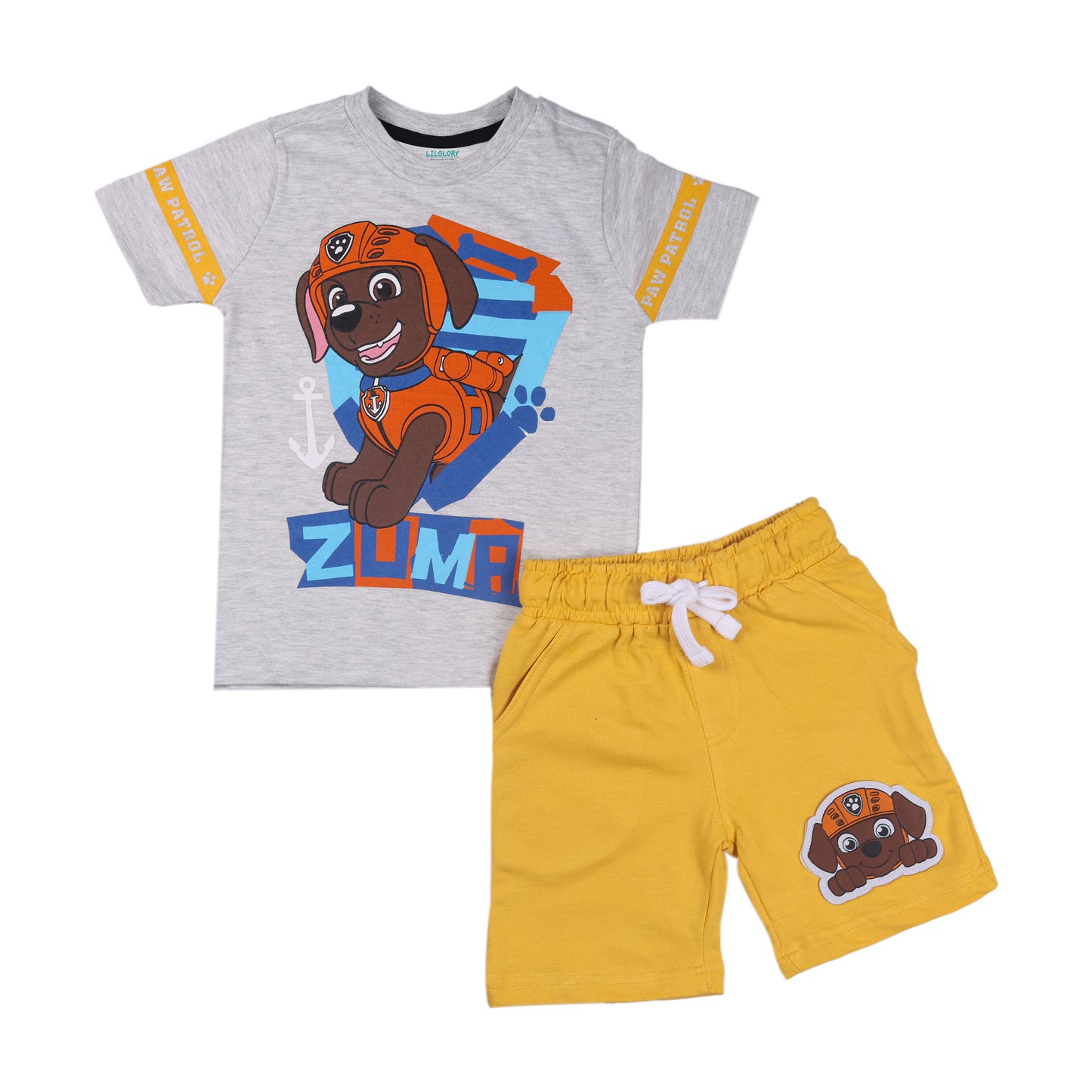 Paw Patrol Squad Travelling & Outing T Shirt Shorty Set