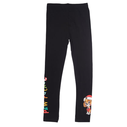 Paw Patrol Girls Christmas Printed Daily Active Wear Legging Cum Capri Pants