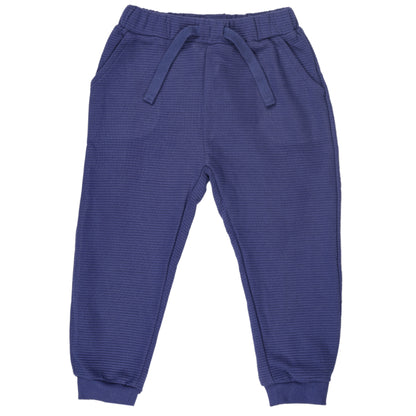 Baby Blue Knitted Daily Activewear & Jogger Sweatpants