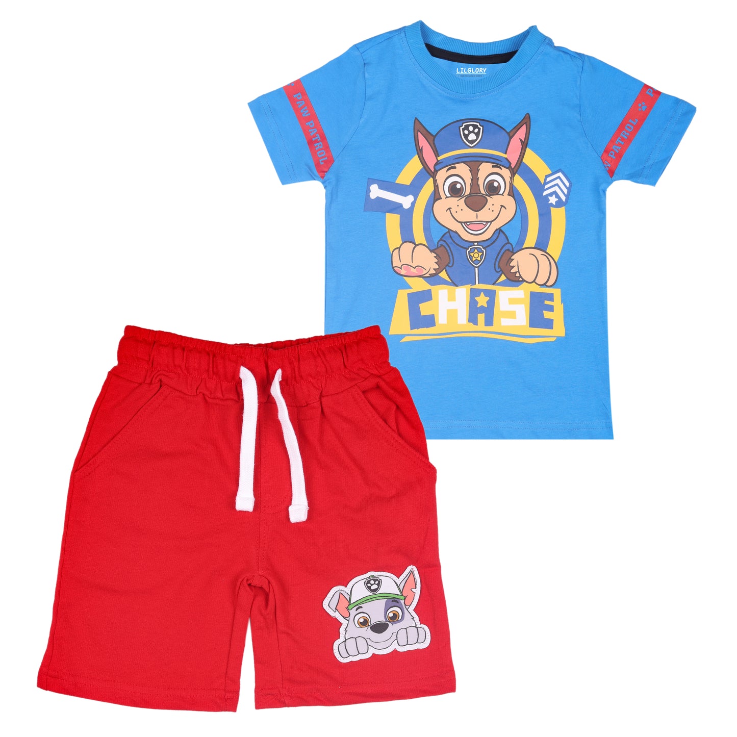 Paw Patrol Squad Travelling & Outing T Shirt Shorty Set