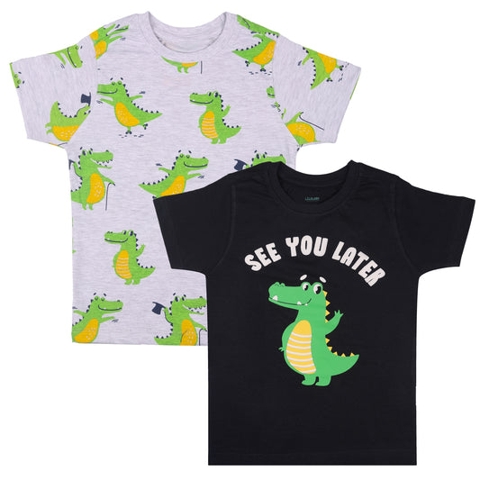 See You Later Alligator Boys Outing T Shirt Combo 2 Piece Pack