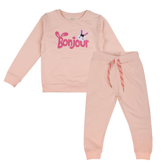 Bonjour Bunny Baby Unisex Knitted Travelling Warmer And Loungewear Set