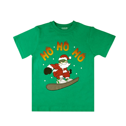 Santa Claus Ho Ho Green Party T Shirt