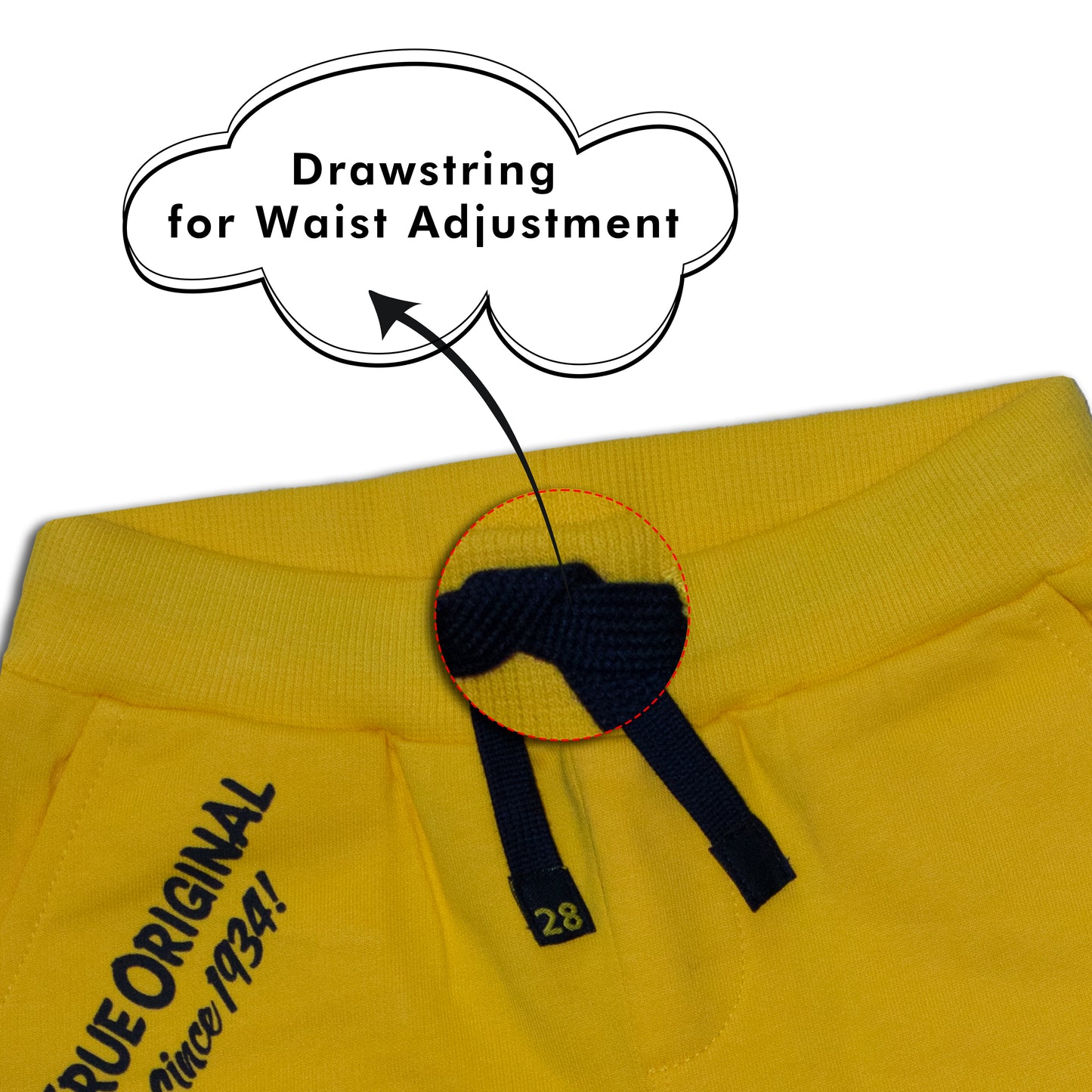 Disney Number One Mickey Mouse Candy Pocket Yellow Boys Jogger