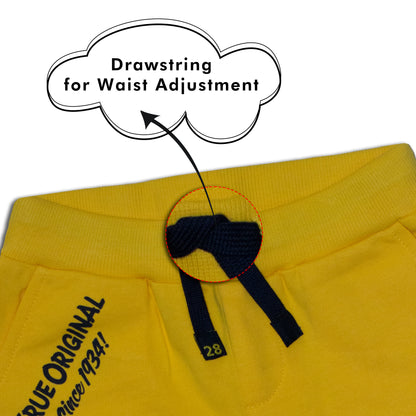 Disney Number One Mickey Mouse Candy Pocket Yellow Boys Jogger