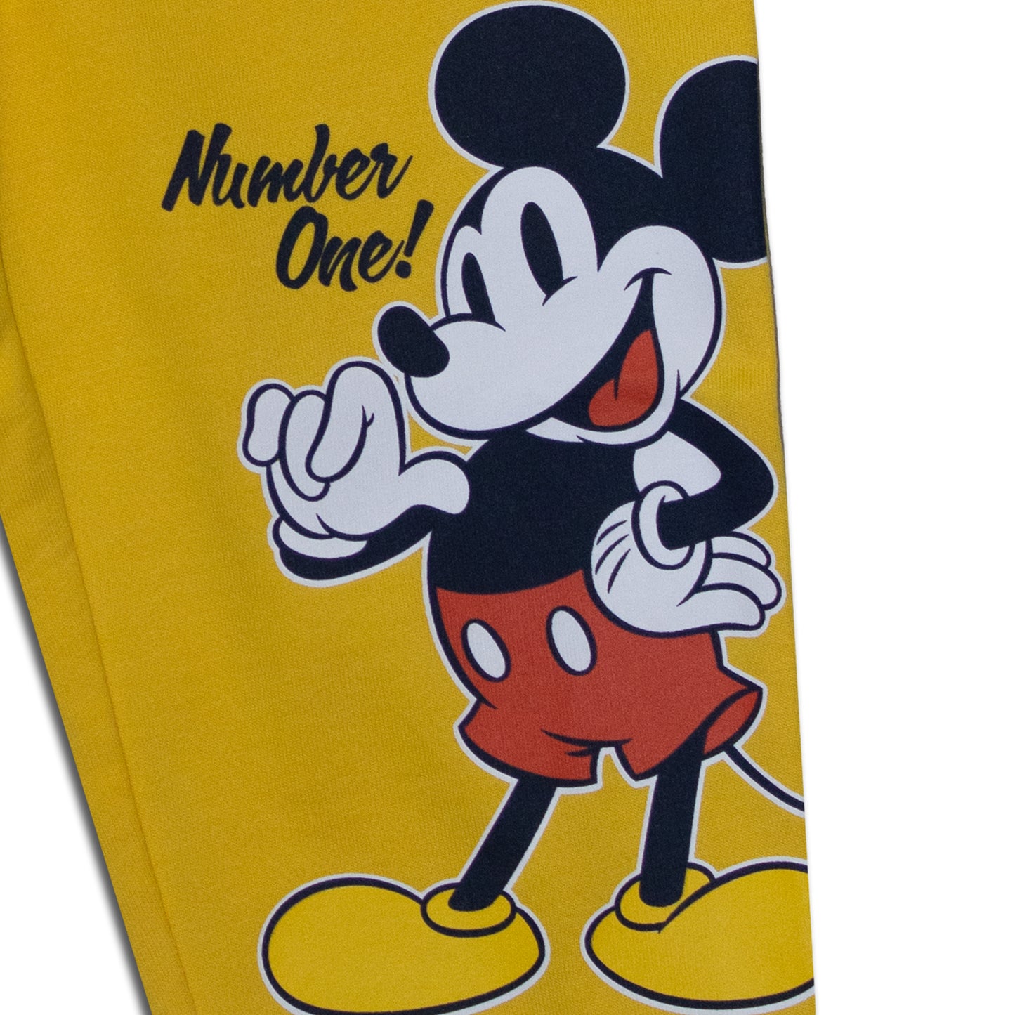 Disney Number One Mickey Mouse Candy Pocket Yellow Boys Jogger