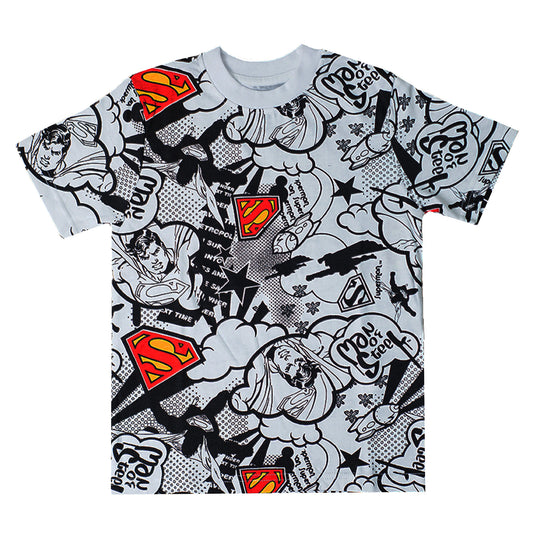 Marvel Superman Man Of Steel Boys White T Shirt