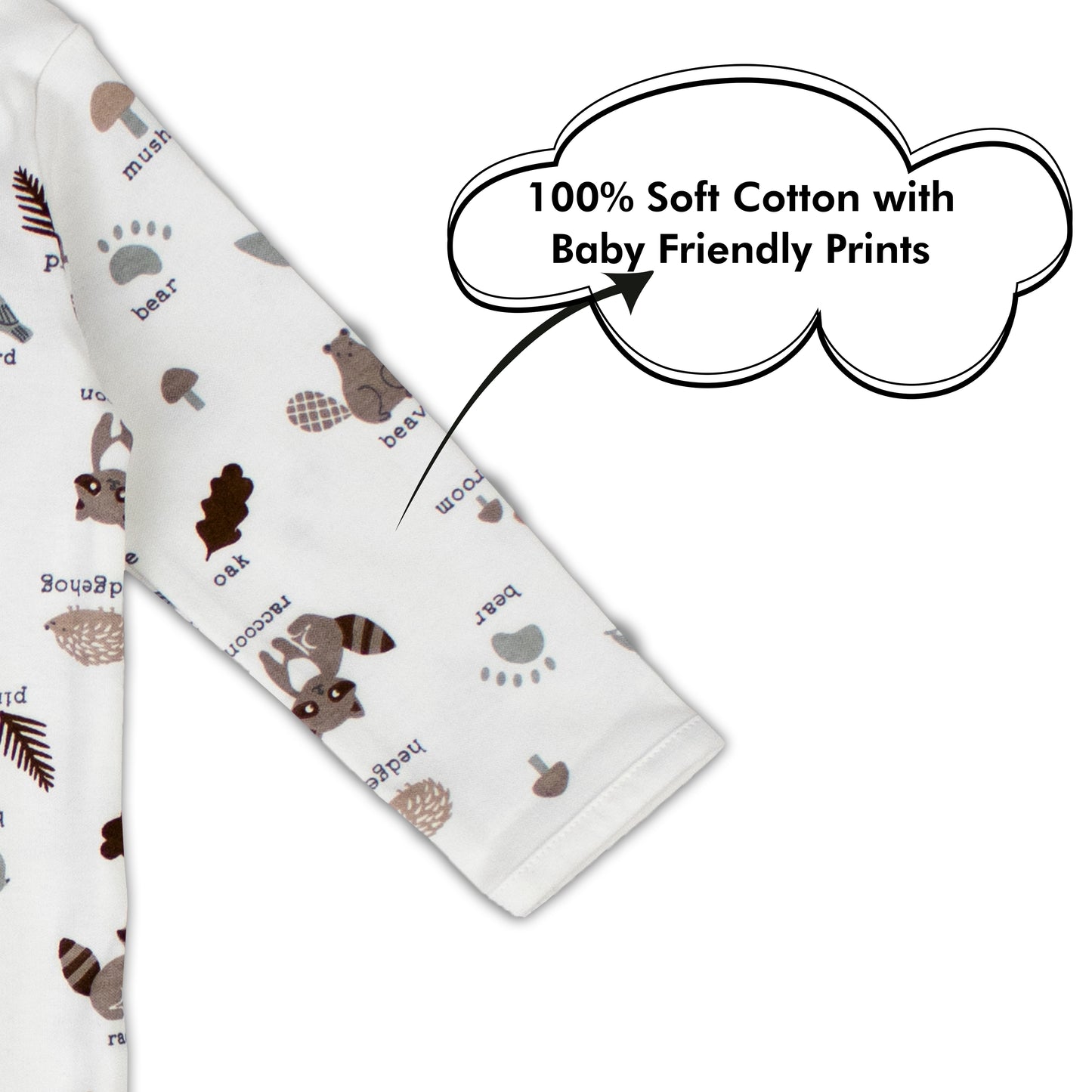 Off-white Jungle Print Baby All Season Romper