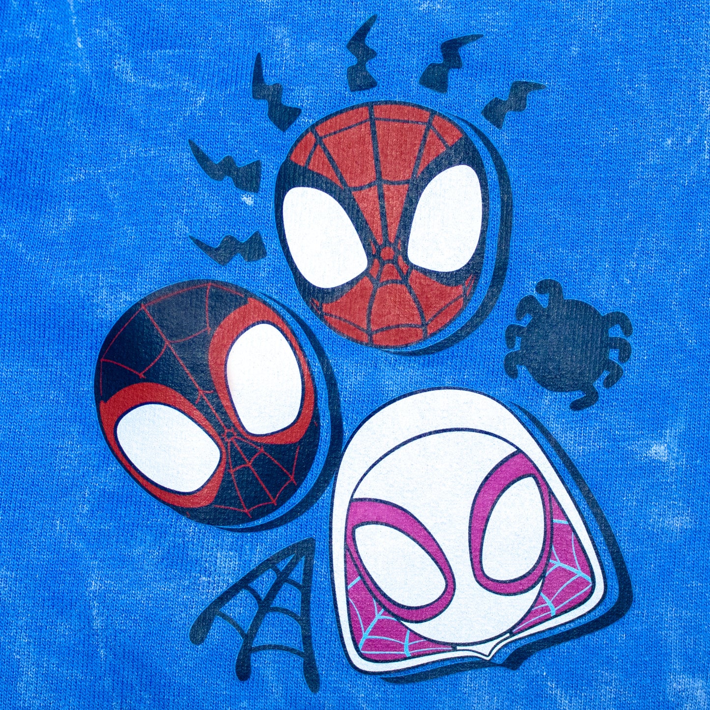 Amazing Spiderman Smart Stone Wash Drop Shoulder Shorty Set