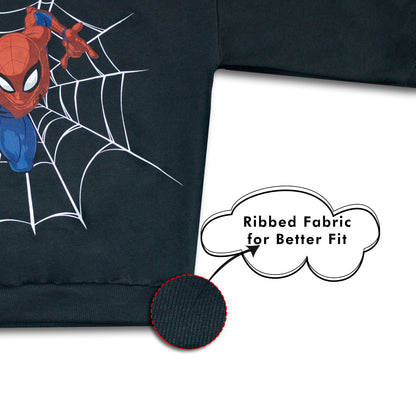 Marvel Spiderman All Season Drop Shoulder Gray Sweatshirt