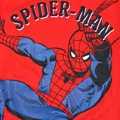 Marvel Spiderman All Season Drop Shoulder Red Sweatshirt